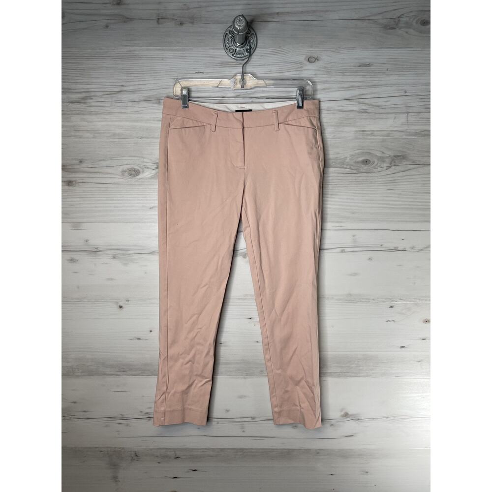 Worthington Pants Womens 4‎ Pink Ankle Stretch Slim Chino Work Career Office